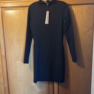 Chic Black Long Sleeve Dress
